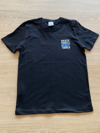 Camiseta Infantil Masculina Skate Park Preta Fernanda Ramos Kids