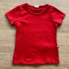 Camiseta Masculina Infantil Manga Curta Vermelha Básica Fernanda Ramos Kids