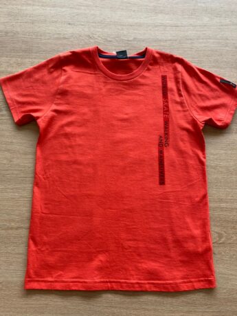 Camiseta Masculina Infantil World Manga Curta Vermelha Fernanda Ramos Kids