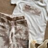 fernandaramosstore com br Conjunto Masculino Infantil Camiseta Off White e Bermuda Estampada1