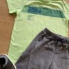 fernandaramosstore com br Conjunto Masculino Infantil Camiseta Verde e Bermuda Listrada1