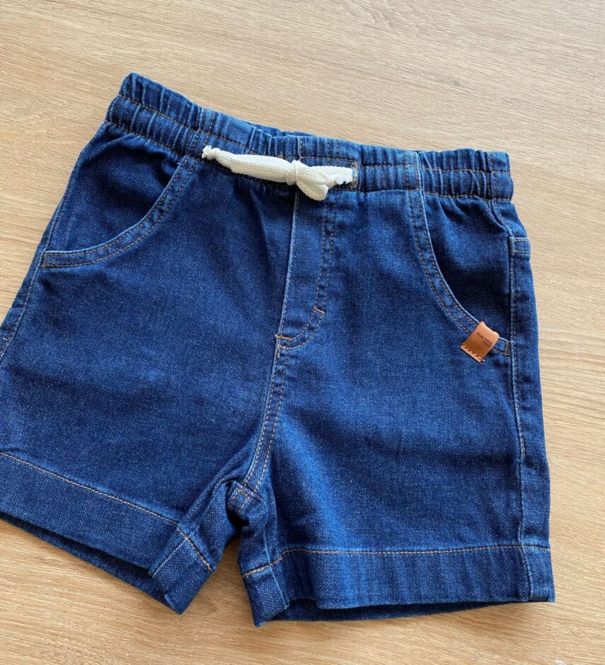 fernandaramoskids com br Short Infantil Feminino Comfort Jeans com Cordão1