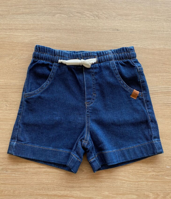 Short Infantil Feminino Comfort Jeans com Cordão Fernanda Ramos Kids
