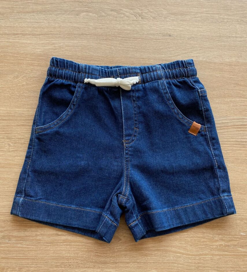 Short Infantil Feminino Comfort Jeans com Cordão Fernanda Ramos Kids