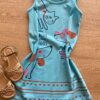 fernandaramoskids com br Vestido Infantil Feminino Evasê Azul Estampado1