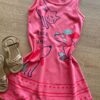 fernandaramoskids com br Vestido Infantil Feminino Evasê Rosa Estampado1