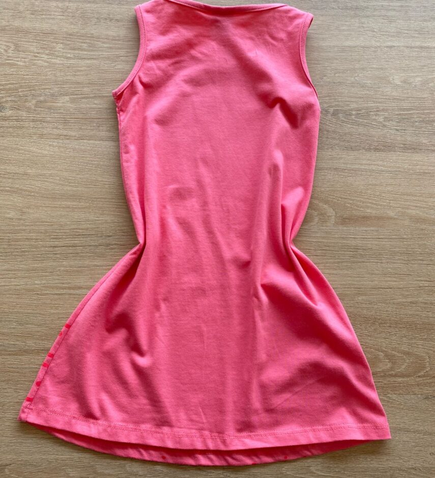 fernandaramoskids com br Vestido Infantil Feminino Evasê Rosa Estampado2