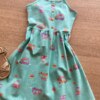 fernandaramoskids com br Vestido Infantil Feminino Rodado Alça Fina Estampado1