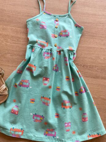 fernandaramoskids com br Vestido Infantil Feminino Rodado Alça Fina Estampado1
