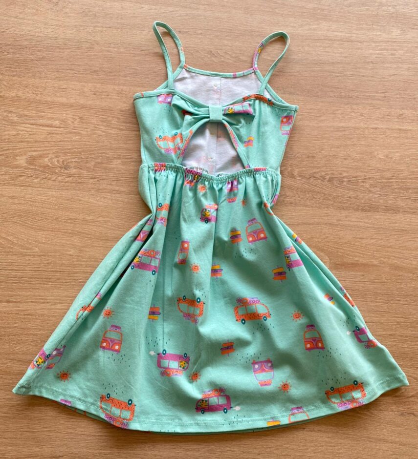 fernandaramoskids com br Vestido Infantil Feminino Rodado Alça Fina Estampado2