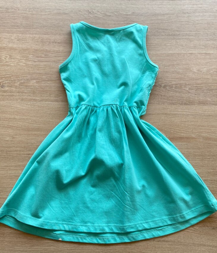 fernandaramoskids com br Vestido Infantil Feminino Rodado Verde Água2