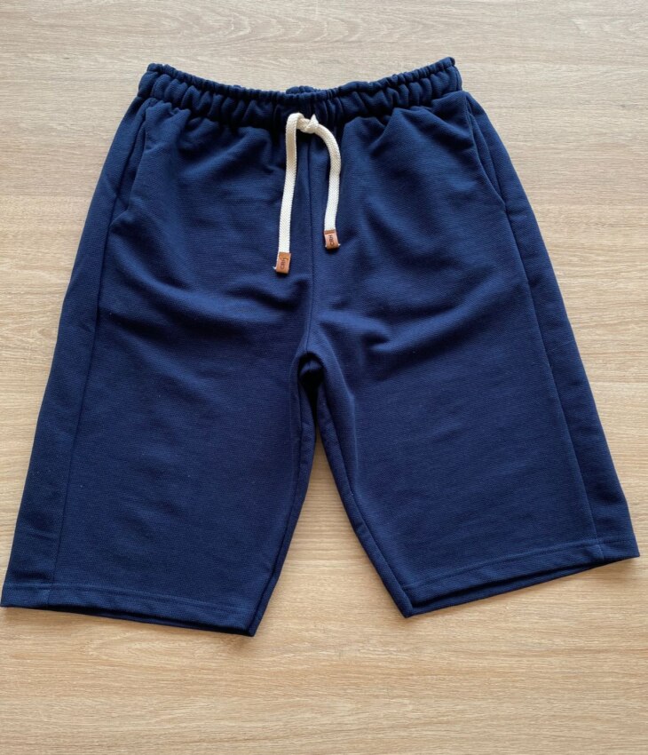 Bermuda Infantil Comfort Masculina Azul Marinho Fernanda Ramos Kids