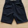 Bermuda Infantil Masculina com Bolsos Preta Fernanda Ramos Kids