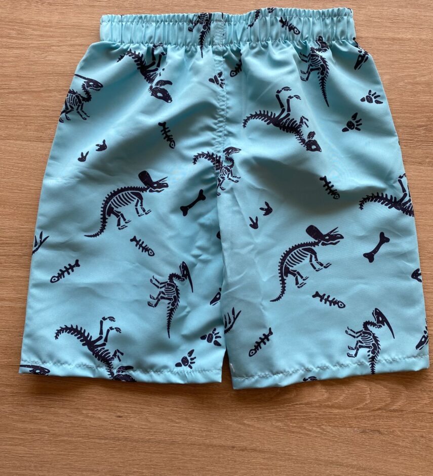 fernandaramoskids com br Bermuda Infantil Masculina Dinossauros Azul2