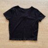 fernandaramoskids com br Blusa Cropped Feminina Infantil Sun (Day) Preto2