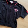 fernandaramoskids com br Blusa Cropped Gola Polo Feminina Juvenil Preta Dream Team1