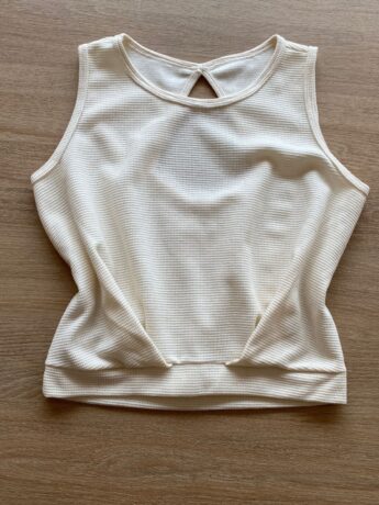 Blusa Cropped Infantil Feminina Nude Fernanda Ramos Kids