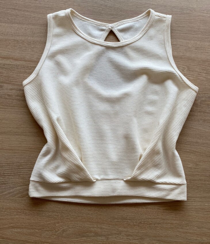 Blusa Cropped Infantil Feminina Nude Fernanda Ramos Kids