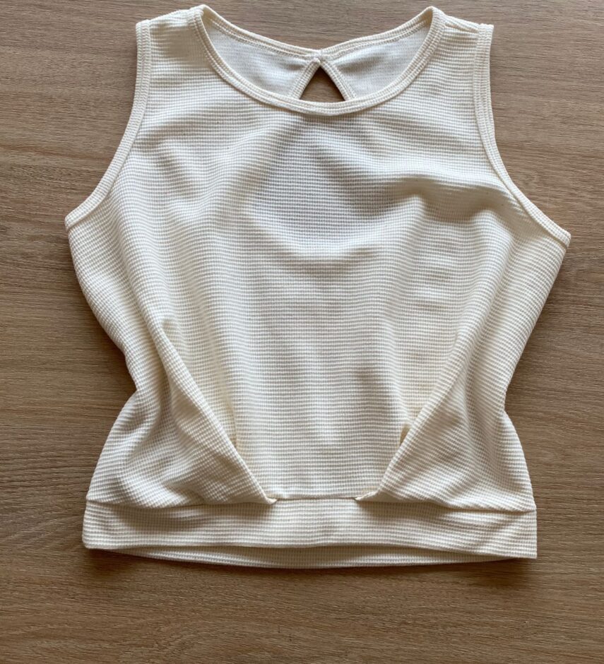 Blusa Cropped Infantil Feminina Nude Fernanda Ramos Kids