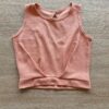 Blusa Cropped Infantil Feminina Salmão Fernanda Ramos Kids