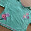 fernandaramoskids com br Blusa Cropped Manga Curta Infantil Feminina Nice Verde Água1