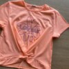 fernandaramoskids com br Blusa Cropped Manga Curta Lovely Laranja Neon1