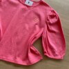 fernandaramoskids com br Blusa Cropped Manga Princesa Texturizada Rosa1