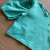 fernandaramoskids com br Blusa Cropped Manga Princesa Texturizada Verde Água2