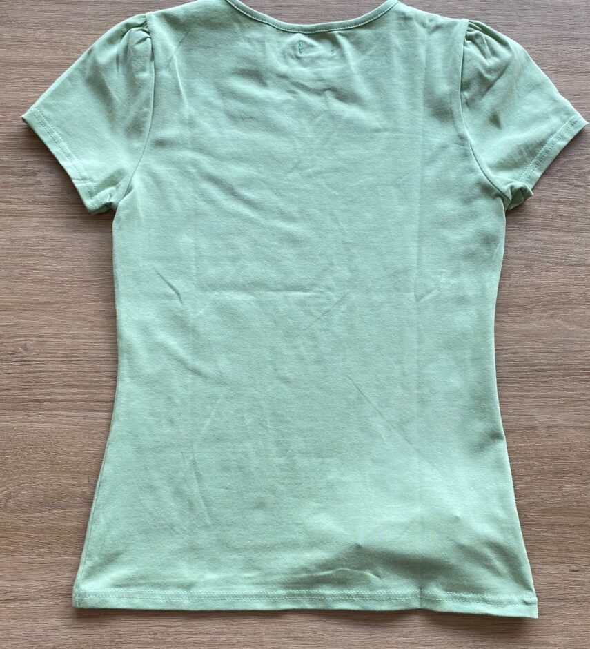 fernandaramoskids com br Blusa Manga Curta Infantil Feminina Verde Claro2