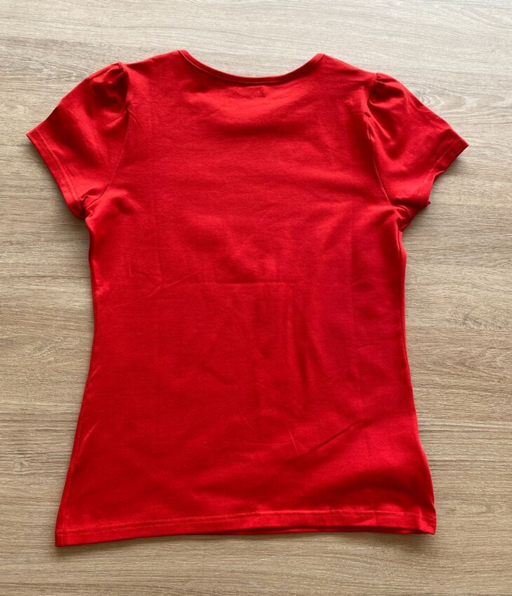 fernandaramoskids com br Blusa Manga Curta Infantil Feminina Vermelha2