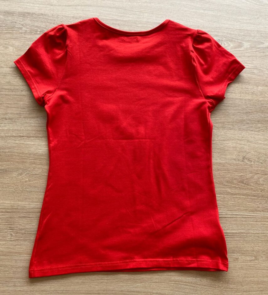 fernandaramoskids com br Blusa Manga Curta Infantil Feminina Vermelha2
