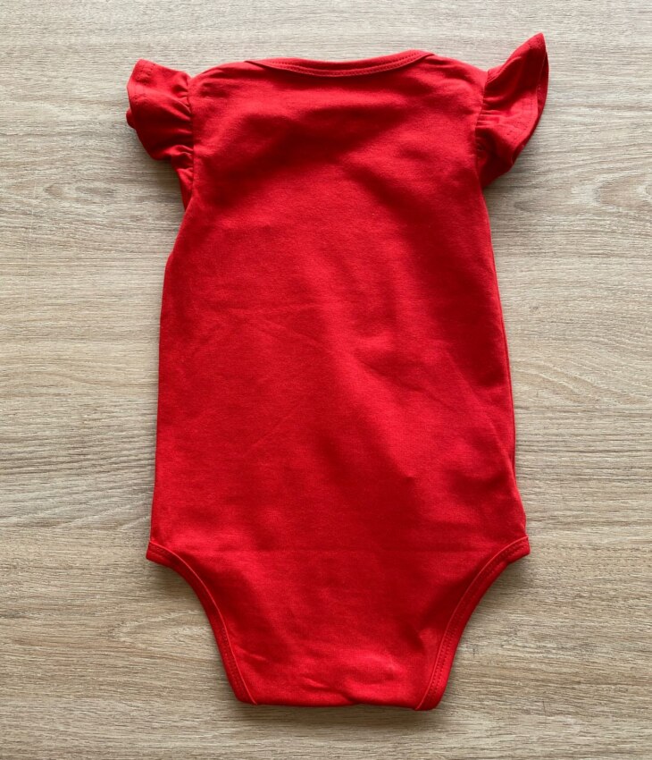 fernandaramoskids com br Body Infantil Feminino Básico Manga com Babado Vermelho2