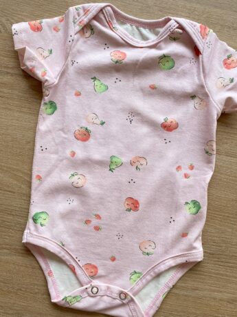 fernandaramoskids com br Body Infantil Feminino Rosa Estampado de Frutinhas1