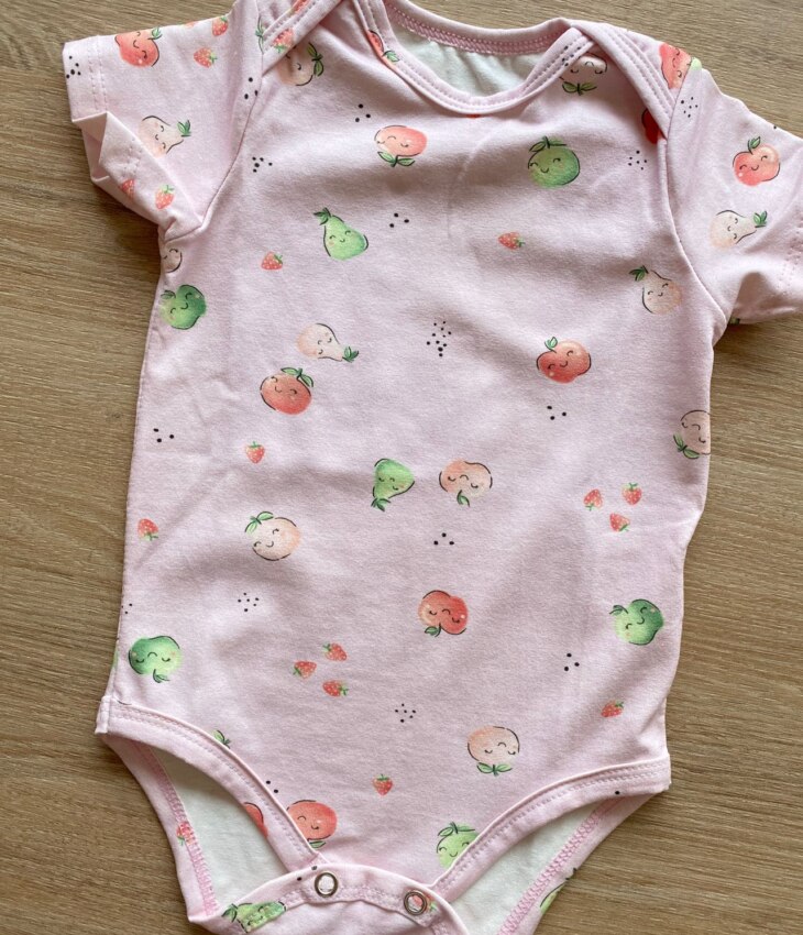 fernandaramoskids com br Body Infantil Feminino Rosa Estampado de Frutinhas1