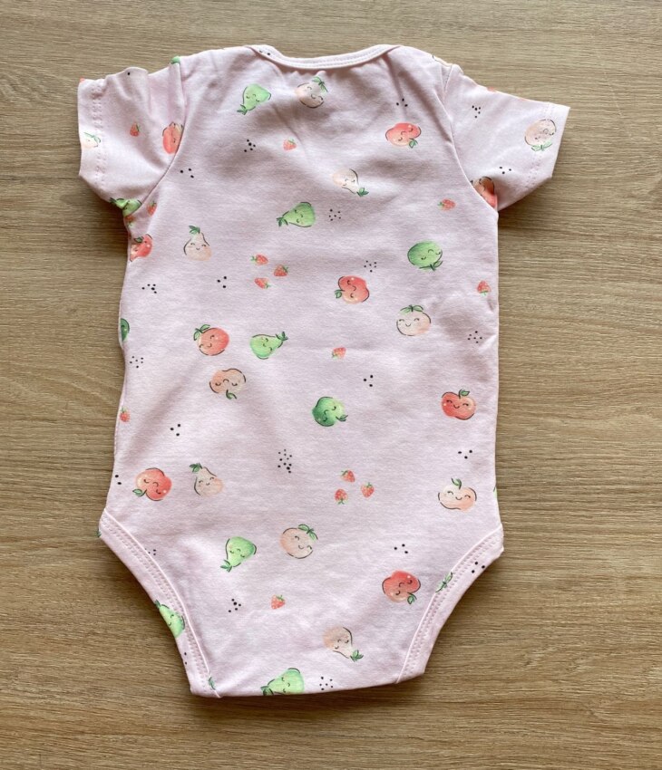 fernandaramoskids com br Body Infantil Feminino Rosa Estampado de Frutinhas2
