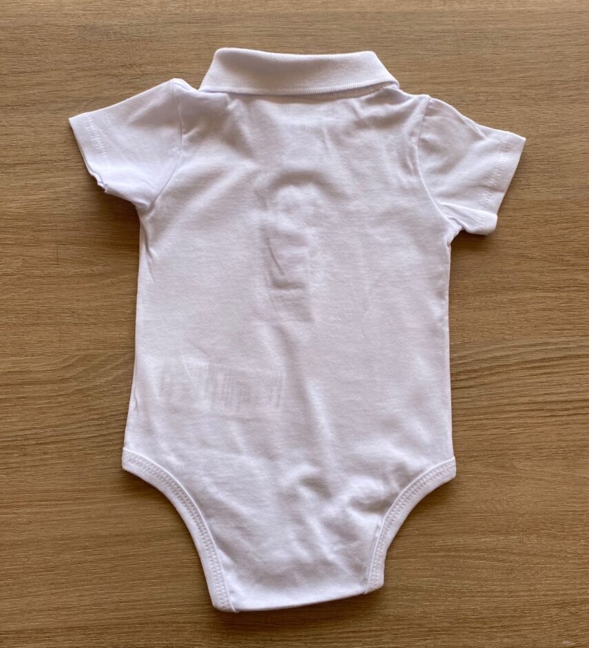 fernandaramoskids com br Body Infantil Manga Curta Gola Polo Branco3