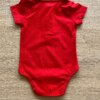 fernandaramoskids com br Body Infantil Manga Curta Gola Polo Vermelho2