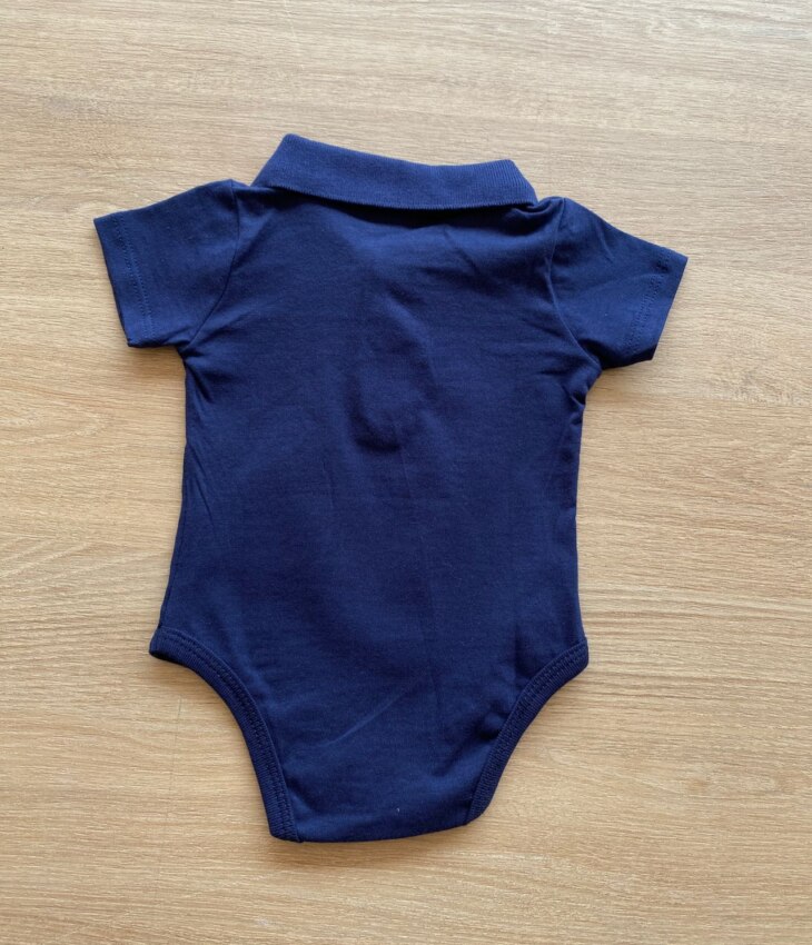 fernandaramoskids com br Body Infantil Masculino Azul Marinho Gola Polo2