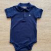 Body Infantil Masculino Gola Polo Azul Marinho Fernanda Ramos Kids