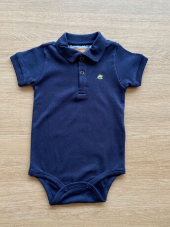 Body Infantil Masculino Gola Polo Azul Marinho Fernanda Ramos Kids