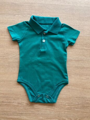fernandaramoskids com br Body Infantil Masculino Gola Polo Verde1