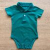 Body Infantil Masculino Gola Polo Verde Fernanda Ramos Kids