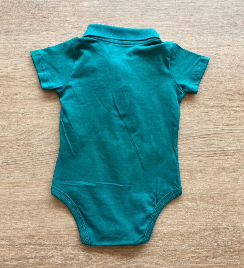 fernandaramoskids com br Body Infantil Masculino Gola Polo Verde3