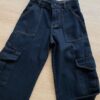 fernandaramoskids com br Calça Cargo Infantil Feminina Jeans Lavagem Escura1