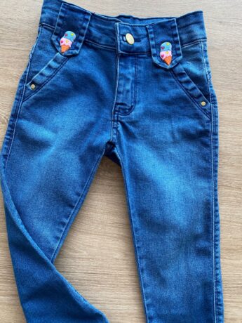 fernandaramoskids com br Calça Infantil Feminina Jeans com Detalhe de Sorvetinho1
