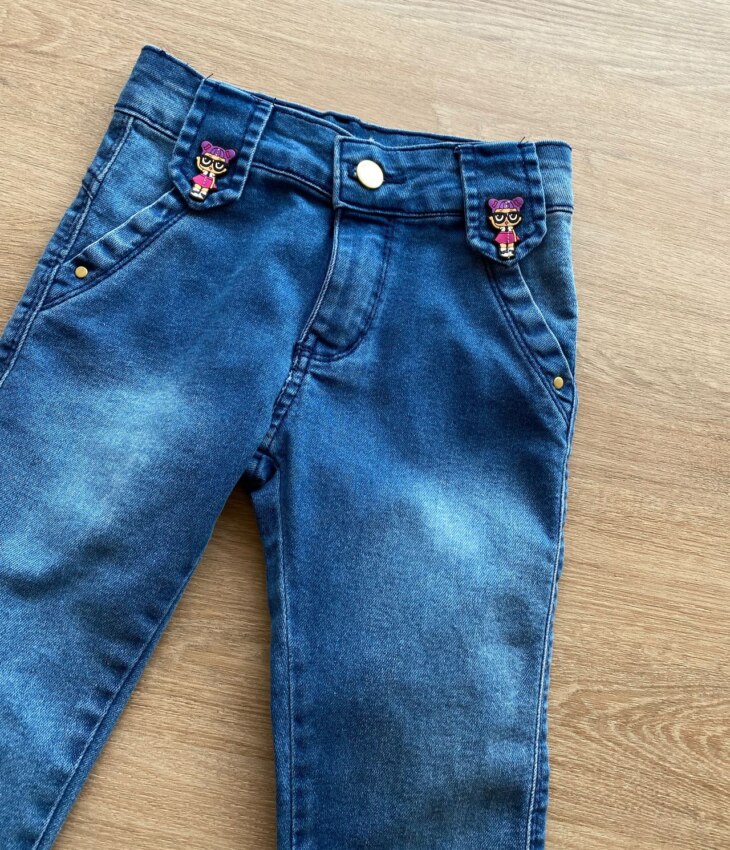 fernandaramoskids com br Calça Infantil Feminina Jeans Lavagem Média1