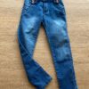 Calça Infantil Feminina Jeans Lavagem Média Fernanda Ramos Kids