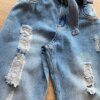 fernandaramoskids com br Calça Juvenil Feminina Wide Leg Jeans com Amarração1