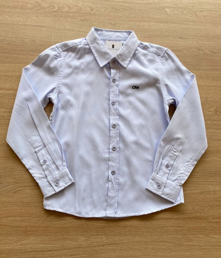Camisa Infantil Masculina Manga Longa Lilás Fernanda Ramos Kids