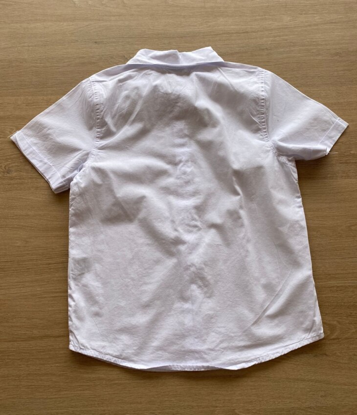 fernandaramoskids com br Camisa Masculina Infantil Manga Curta Branca2